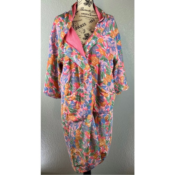 Vintage 90’s / Y2K Victorias Sectet Gold Label Floral Robe, size Medium / OS - Picture 1 of 10